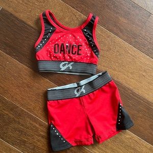 CK matching sports bra and shorts